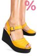 Sandale galbene piele naturala 9pc01