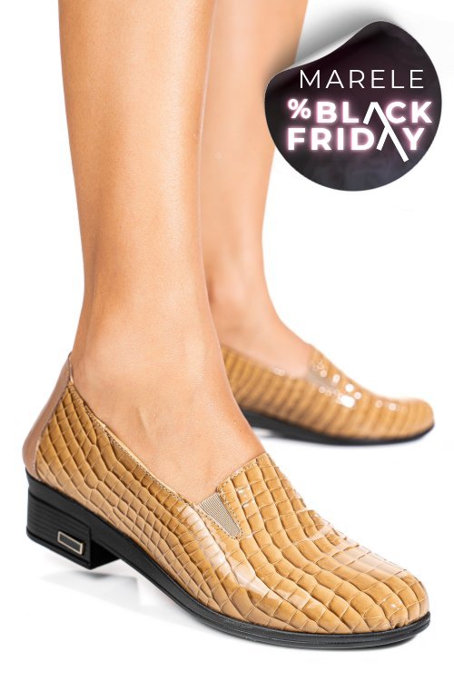 Pantofi crem piele naturala lacuita 2pc01mm