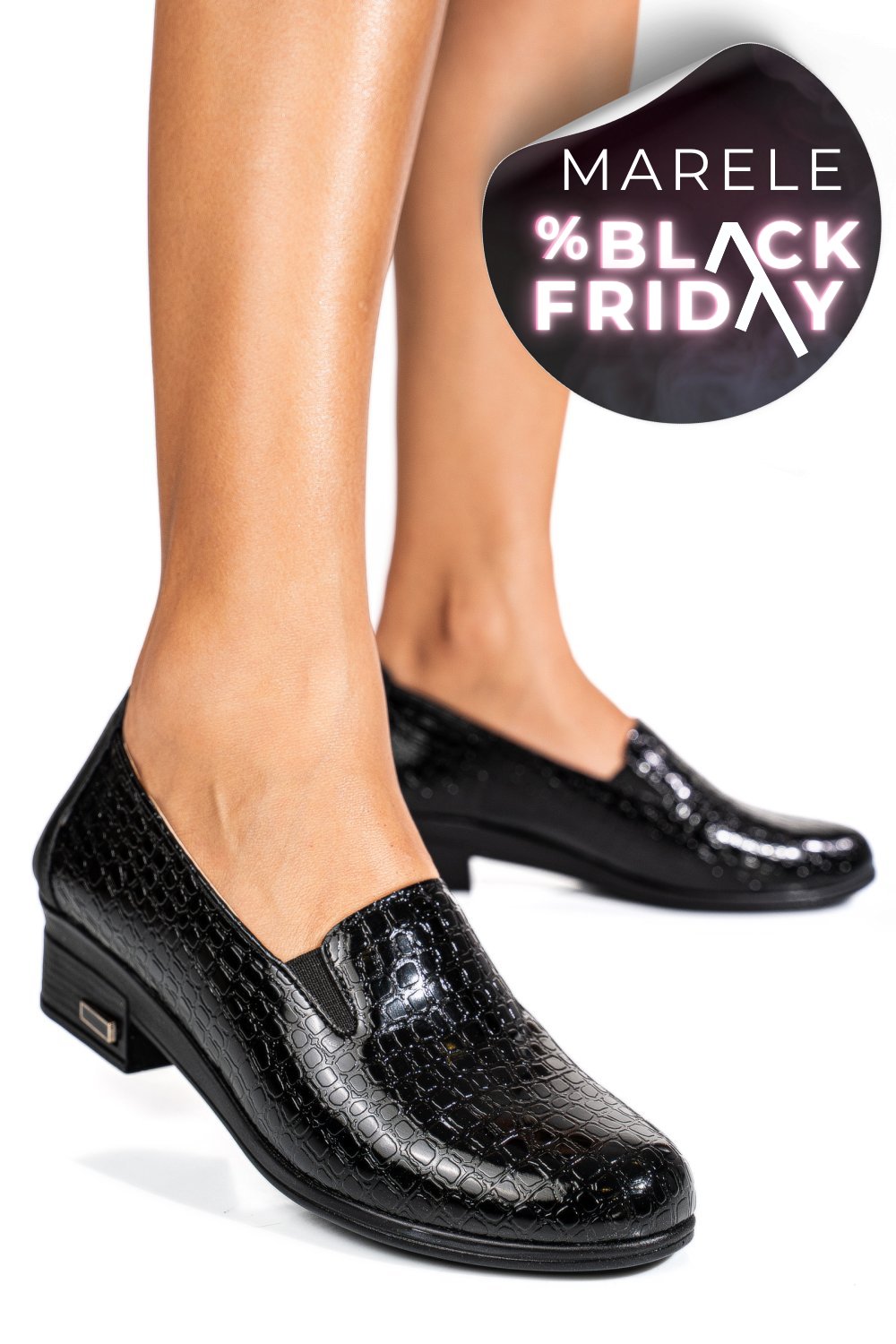 PANTOFI NEGRI PIELE NATURALA LACUITA 2PC01MM