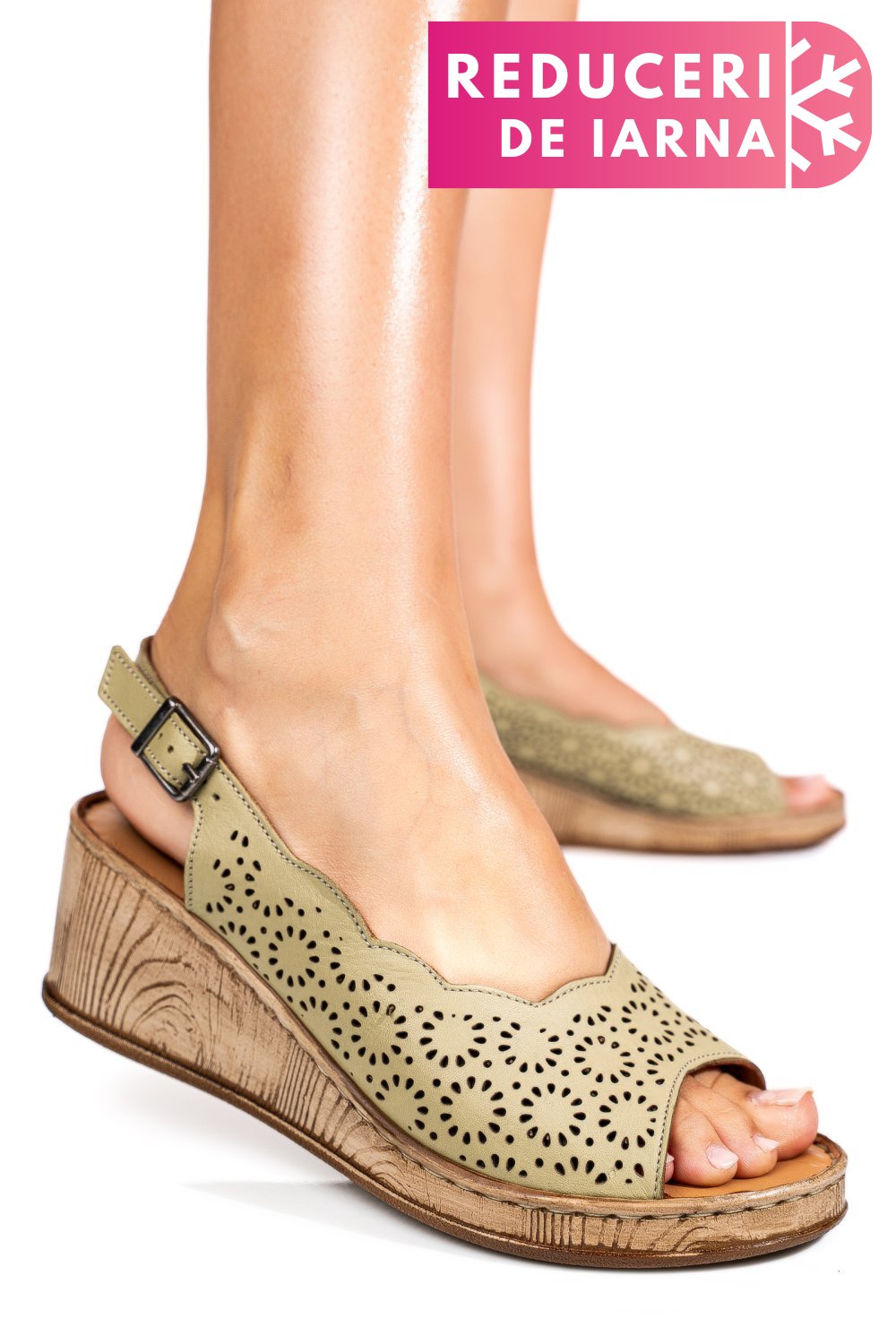 SANDALE VERZI PIELE NATURALA 6S7700AM