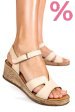 Sandale bej piele naturala 6s7703am