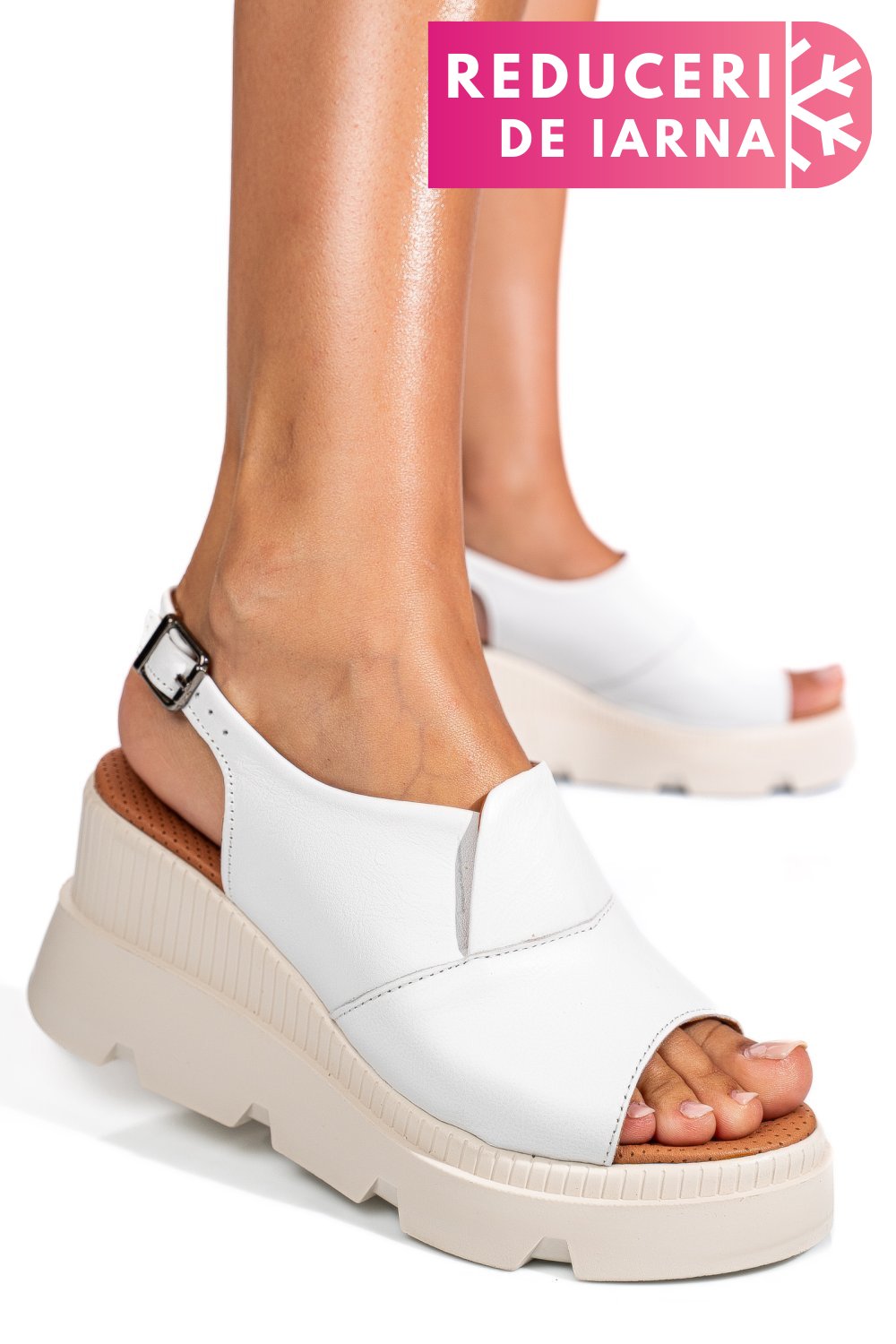 SANDALE ALBE PIELE NATURALA YS7711