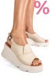 Sandale bej piele naturala ys7711
