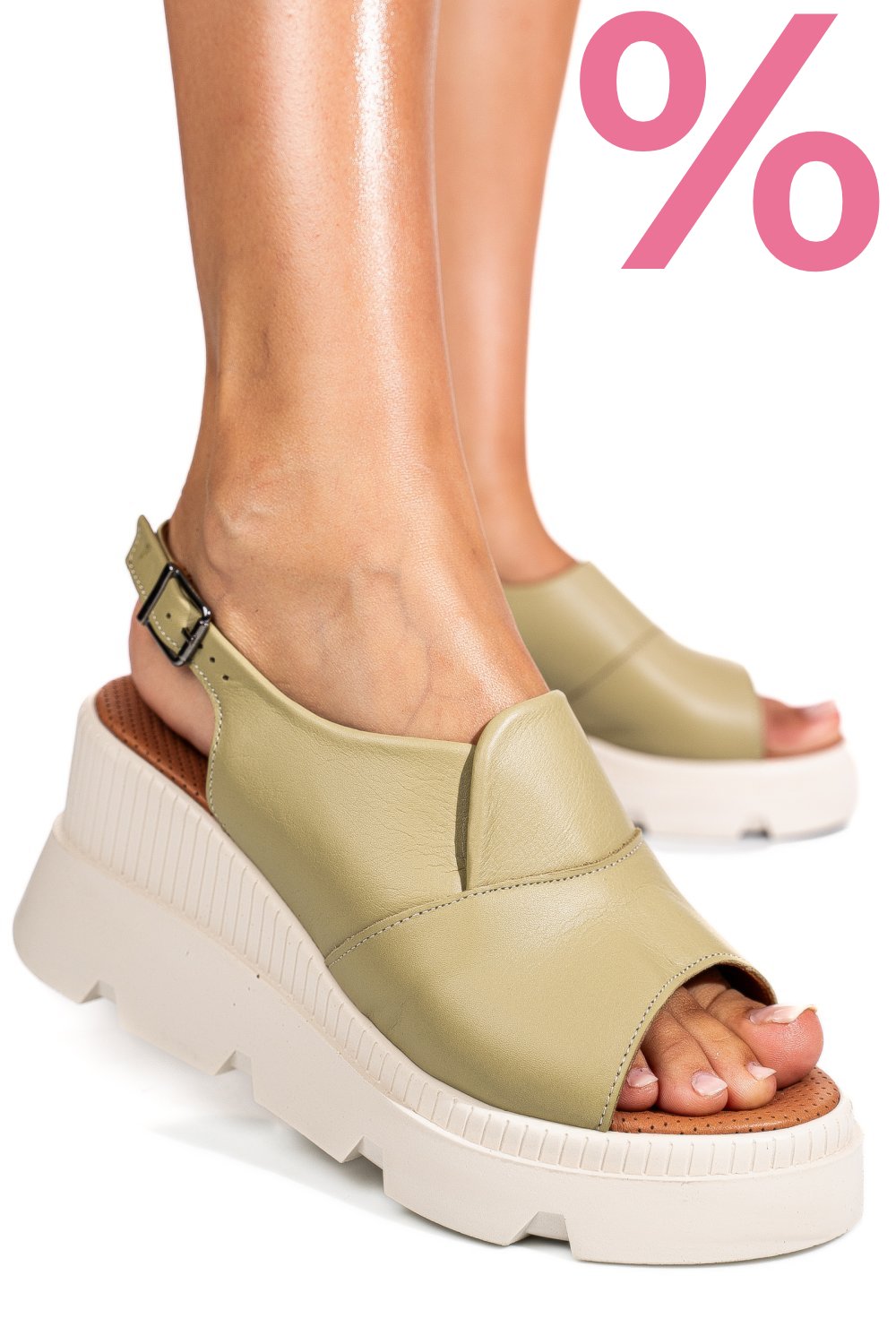 SANDALE VERZI PIELE NATURALA YS7711