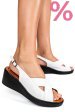 Sandale albe piele naturala 7s7740