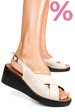 Sandale bej piele naturala 7s7740