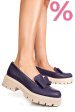 Mocasini mov piele naturala 2s77115