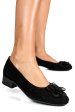 Pantofi negri piele naturala intoarsa 2s7756br-ii