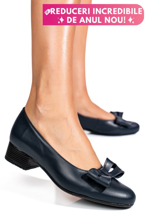 Pantofi bleumarin piele naturala 2s77045-ii