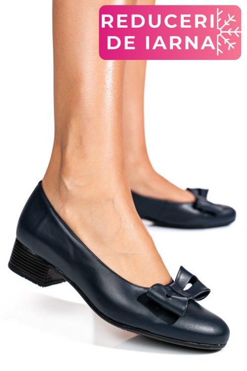 Pantofi bleumarin piele naturala 2s77045-ii