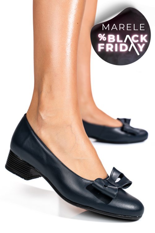 Pantofi bleumarin piele naturala 2s77045-ii