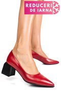 PANTOFI ROSII PIELE NATURALA 5S77460