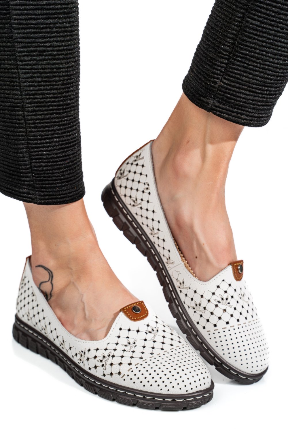 ESPADRILE WHITE PIELE NATURALA JSPY2602