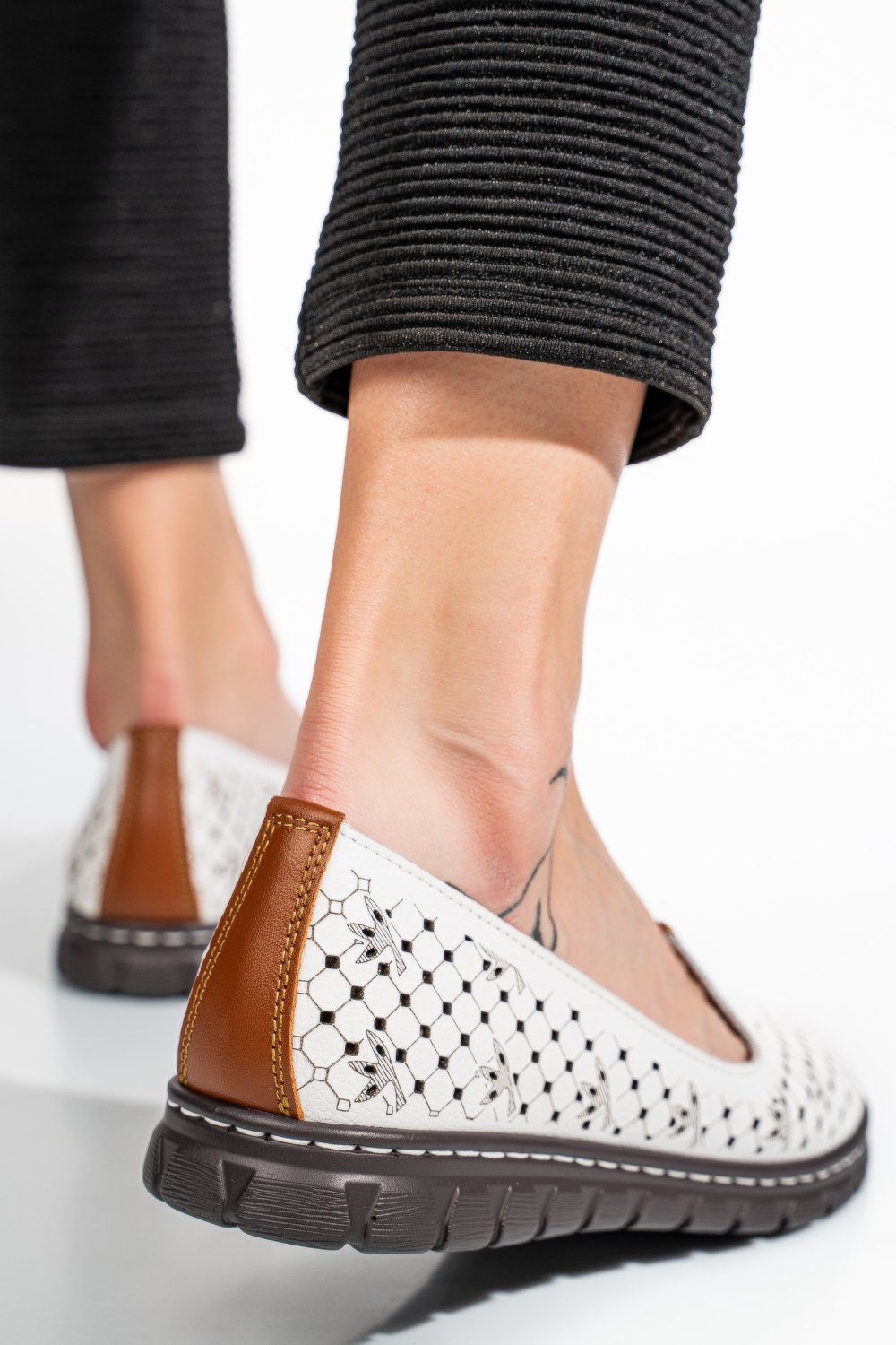 ESPADRILE WHITE PIELE NATURALA JSPY2602