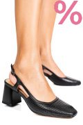SANDALE NEGRE PIELE NATURALA TSPN6509