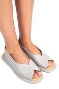 SANDALE GRI PIELE NATURALA TSP6028