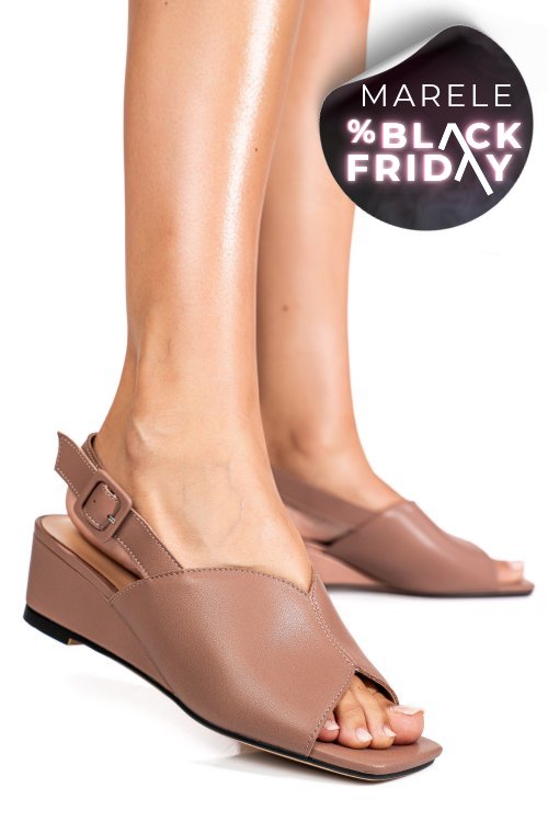 Sandale roz piele naturala xspt24065