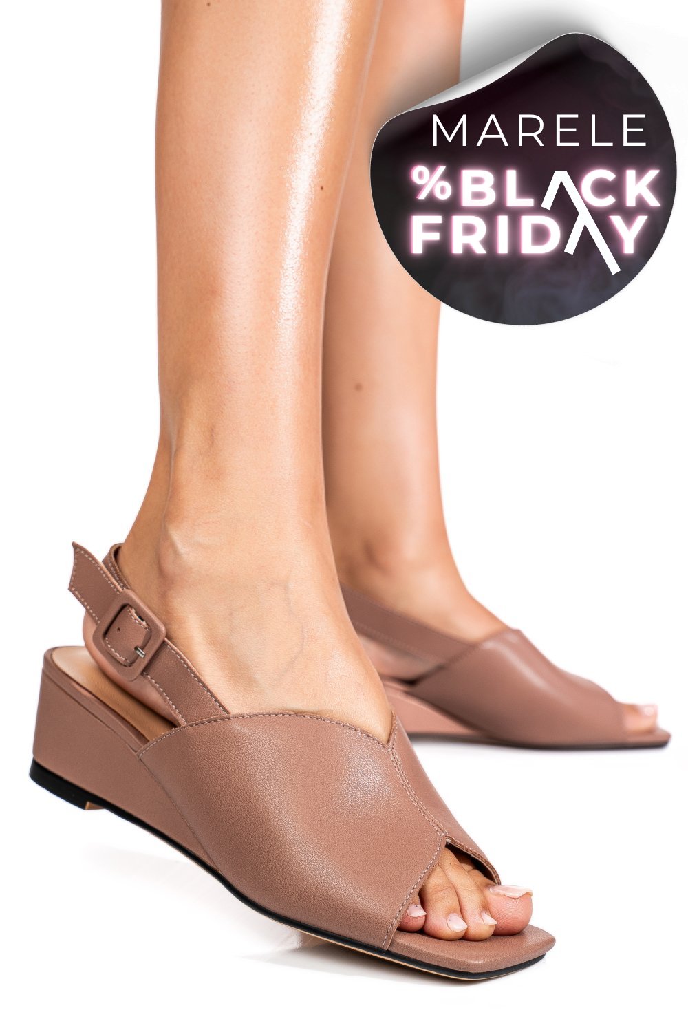 SANDALE ROZ PIELE NATURALA XSPT24065