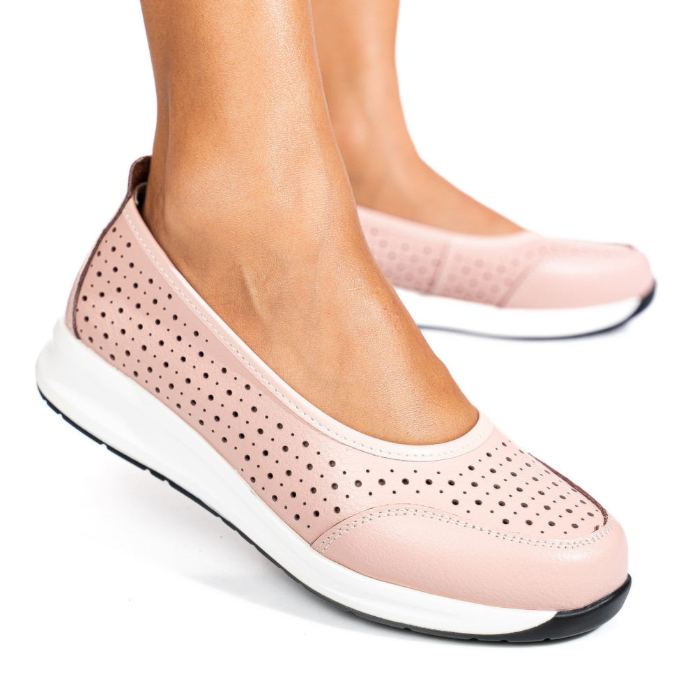 ESPADRILE ROZ PIELE NATURALA TSP3026
