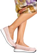 ESPADRILE ROZ PIELE NATURALA TSP3026