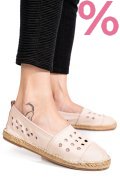 ESPADRILE ROZ PIELE NATURALA 1PC7905