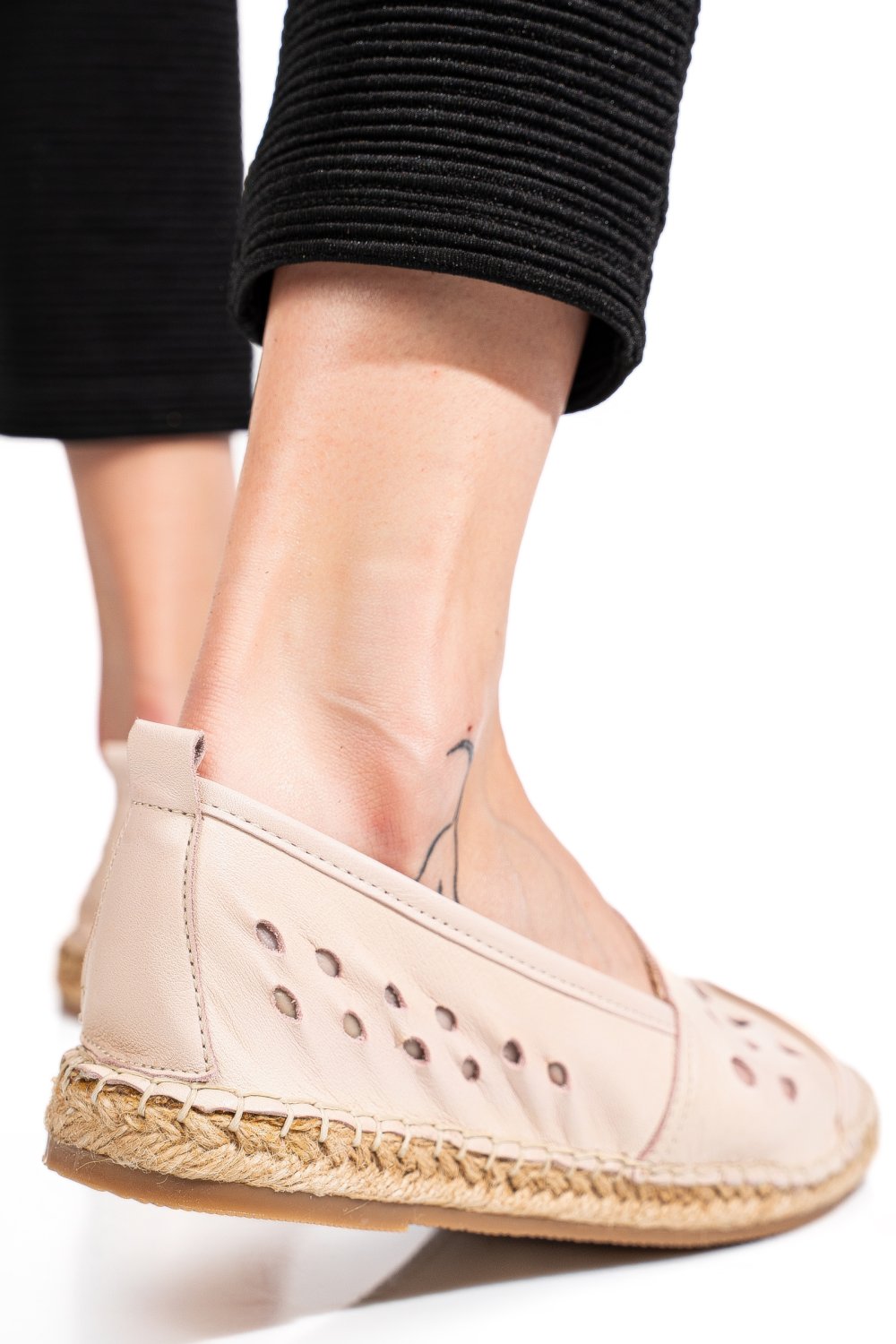 ESPADRILE ROZ PIELE NATURALA 1PC7905