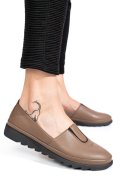 ESPADRILE TAUPE PIELE NATURALA APCRT333