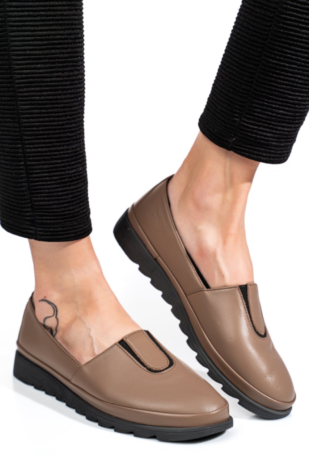 ESPADRILE TAUPE PIELE NATURALA APCRT333