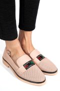PANTOFI ROZ PIELE NATURALA 1PC121