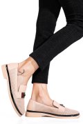 PANTOFI ROZ PIELE NATURALA 1PC121