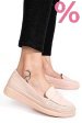 Mocasini roz piele naturala apck1100