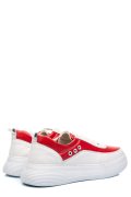 PANTOFI SPORT ALB ROSU PIELE NATURALA 1PC0002