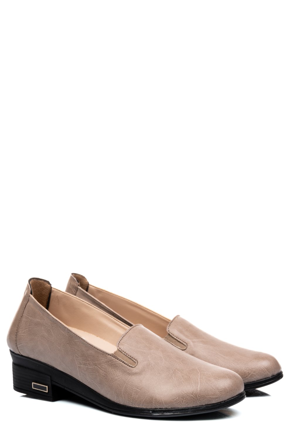 PANTOFI TAUPE PIELE NATURALA 2PC01MM