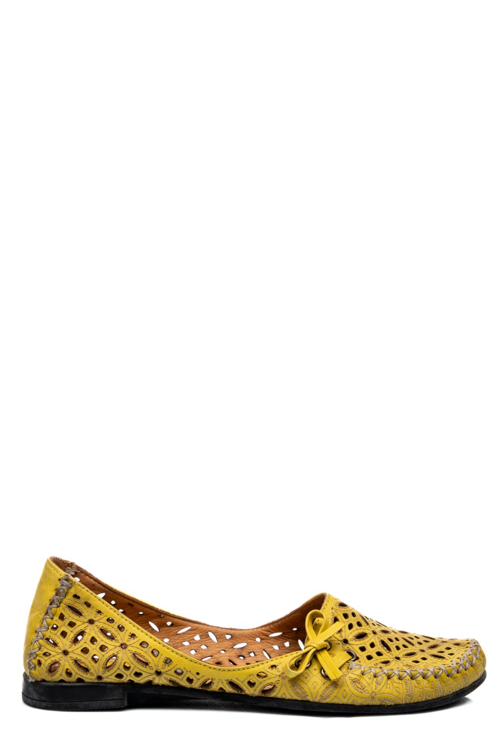 ESPADRILE GALBENE PIELE NATURALA 1PC27
