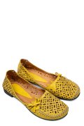 ESPADRILE GALBENE PIELE NATURALA 1PC27