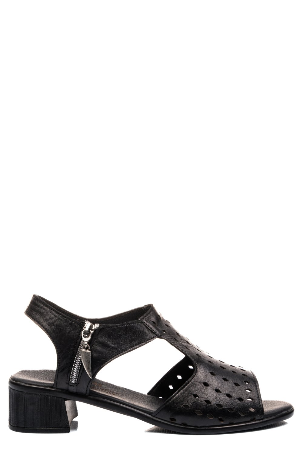 SANDALE NEGRE PIELE NATURALA 3PC01MM