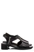 SANDALE NEGRE PIELE NATURALA 3PC01MM