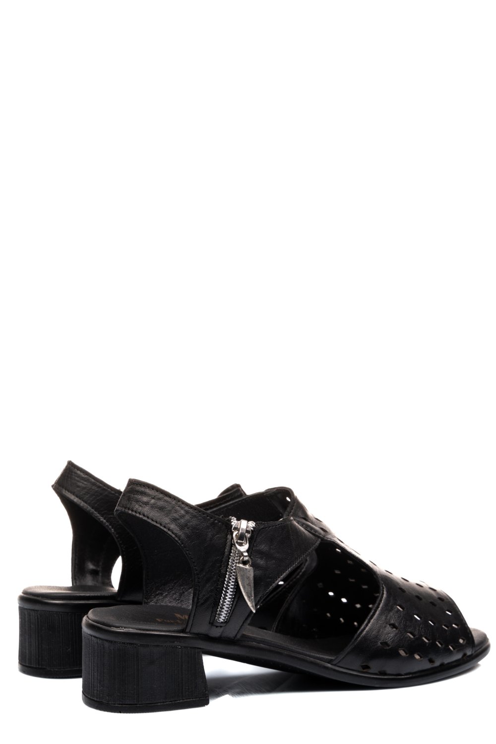 SANDALE NEGRE PIELE NATURALA 3PC01MM