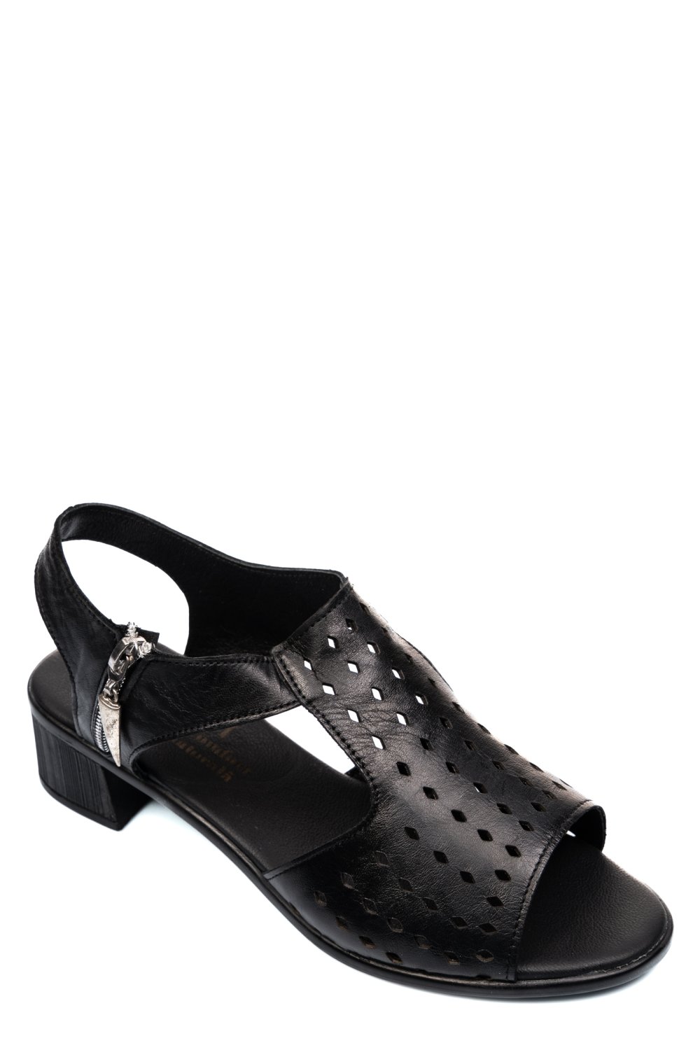 SANDALE NEGRE PIELE NATURALA 3PC01MM