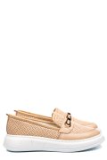 MOCASINI BEJ PIELE NATURALA 4PC09MM