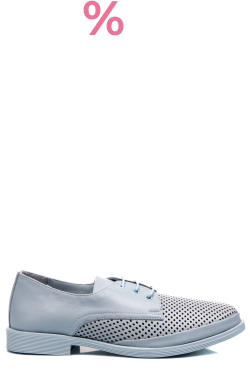 Pantofi albastri piele naturala 1pc115
