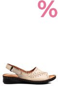 SANDALE BEJ PIELE NATURALA 7PC3527