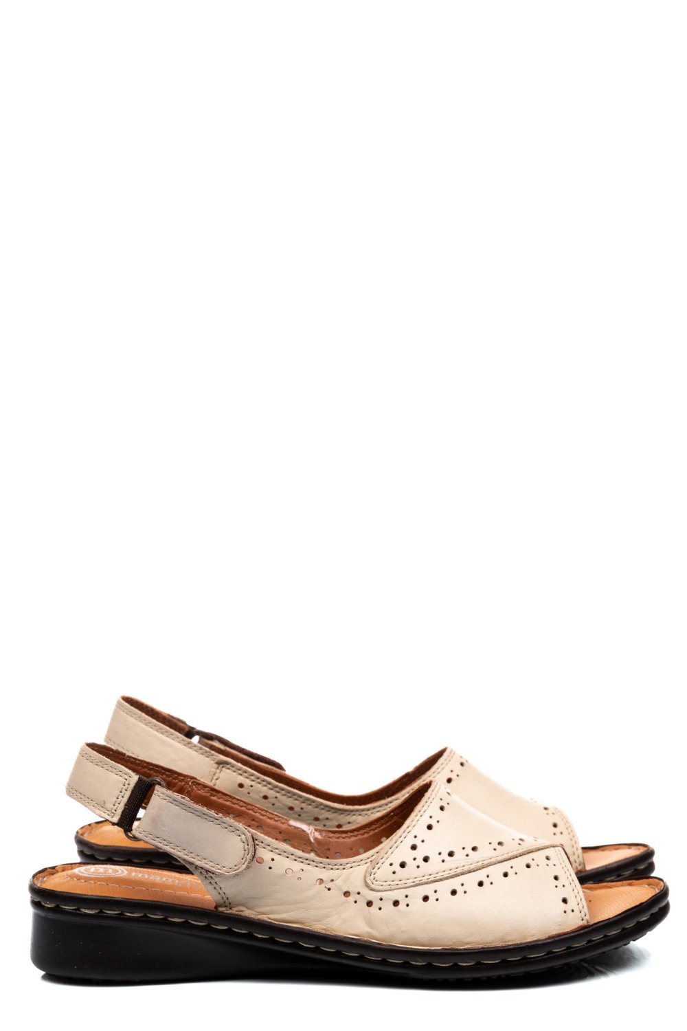 SANDALE BEJ PIELE NATURALA 7PC3527