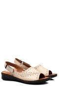 SANDALE BEJ PIELE NATURALA 7PC3527