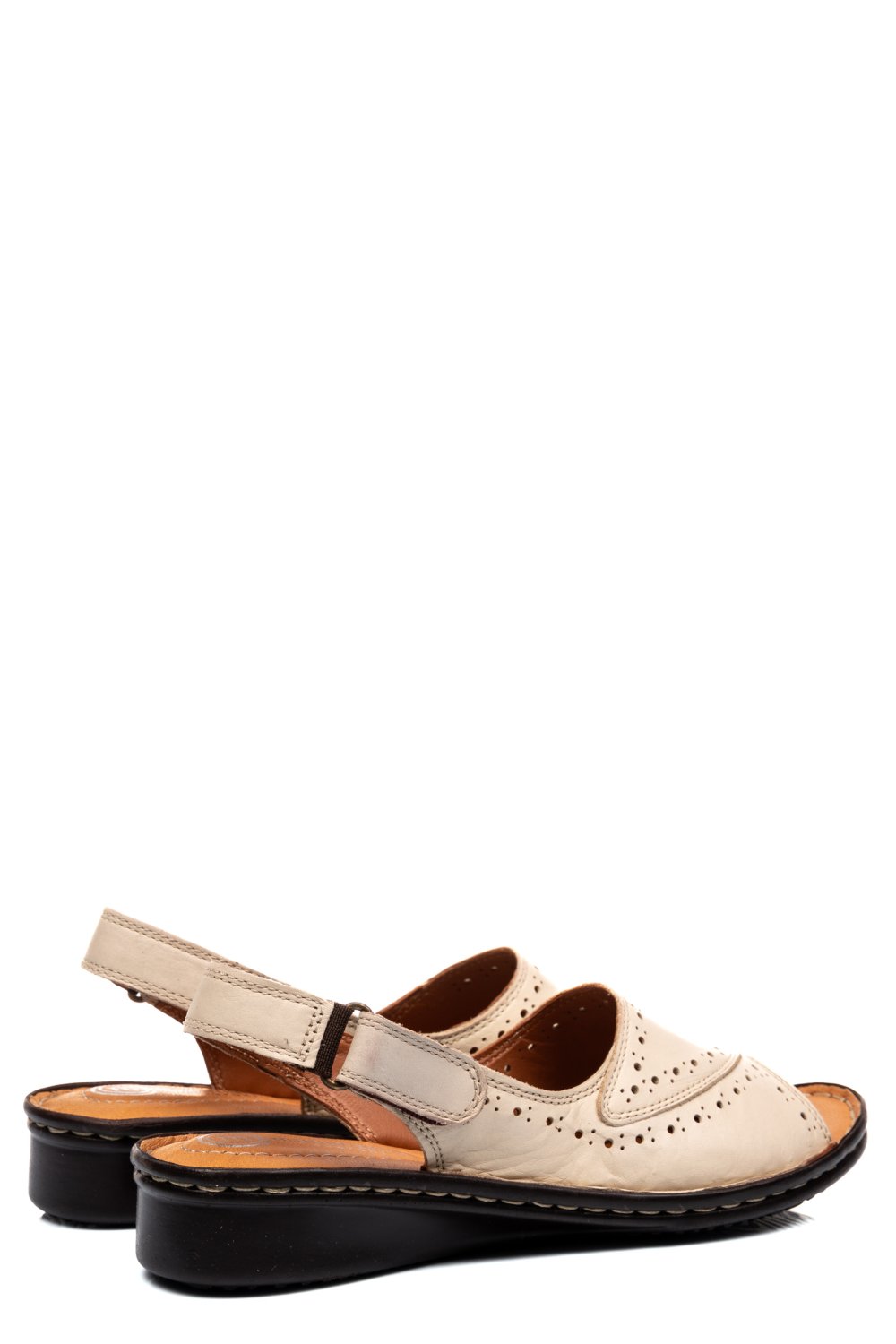 SANDALE BEJ PIELE NATURALA 7PC3527