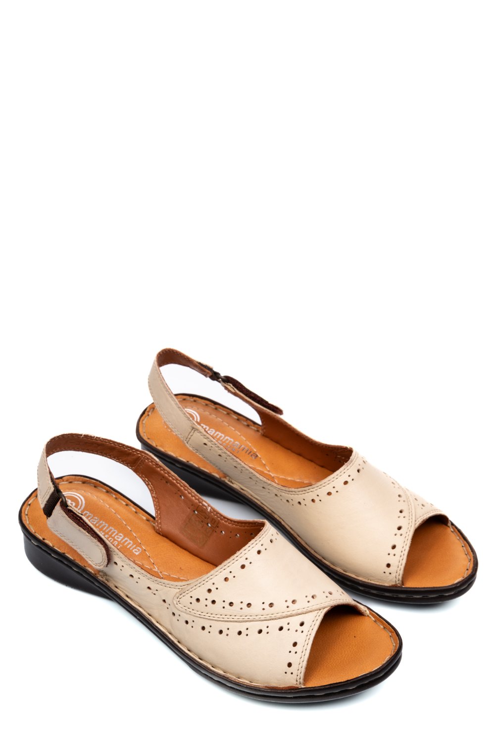 SANDALE BEJ PIELE NATURALA 7PC3527