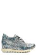 Sneakers bleu argintiu piele naturala apcrt111