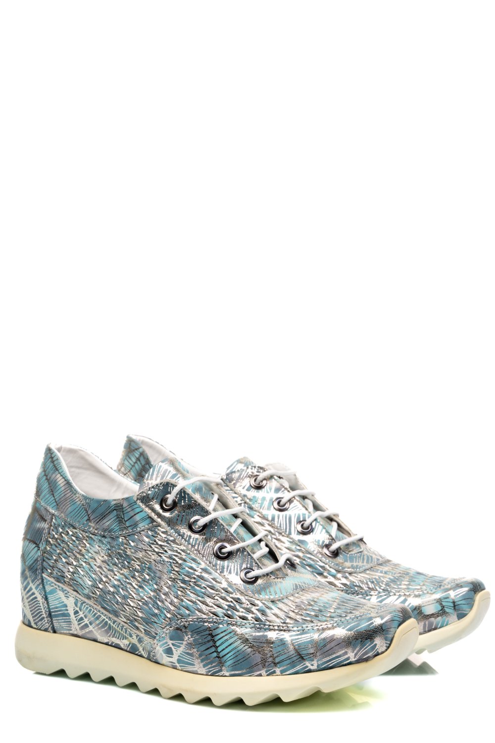 SNEAKERS BLEU ARGINTIU PIELE NATURALA APCRT111