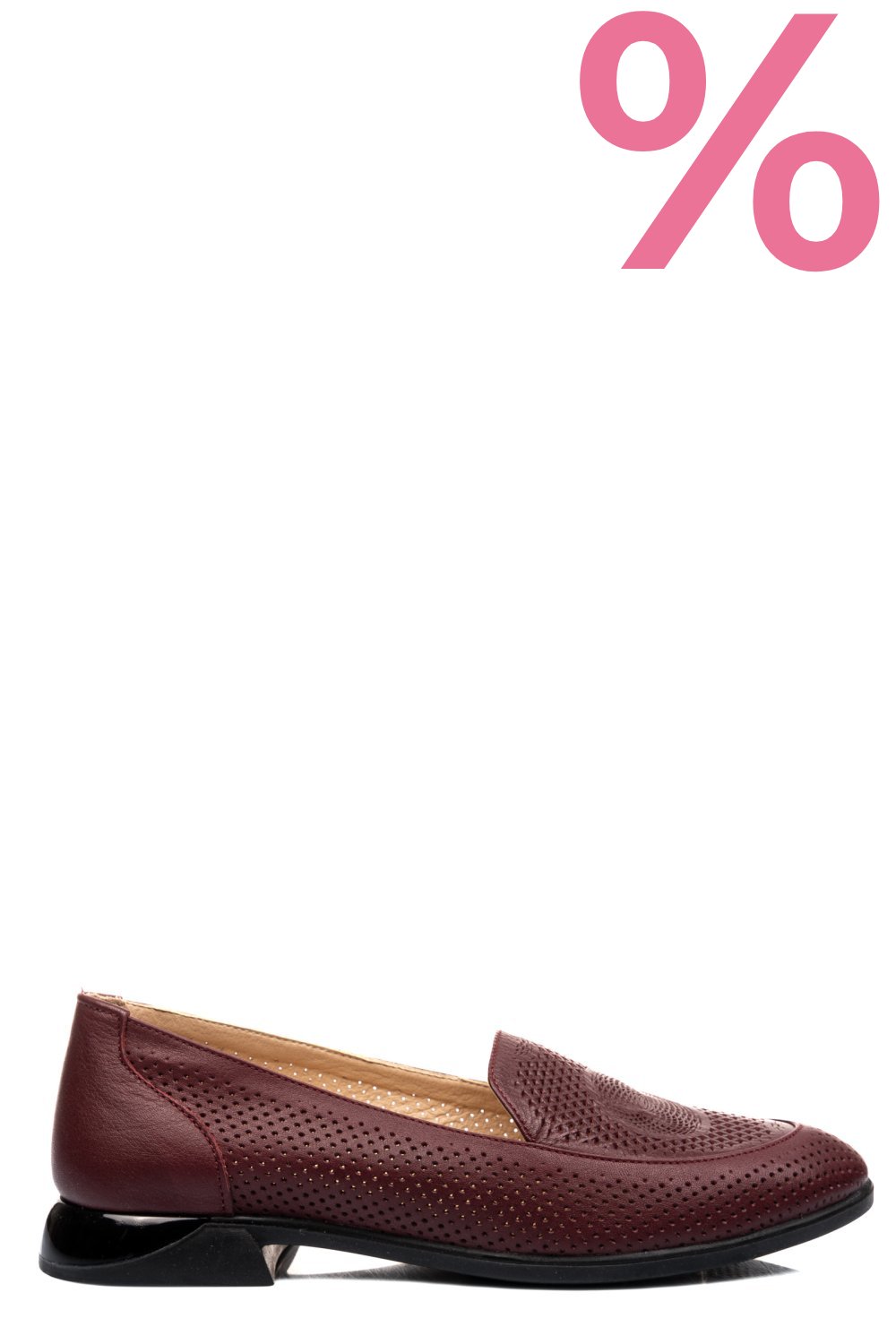 PANTOFI BORDO PIELE NATURALA 4PC6106