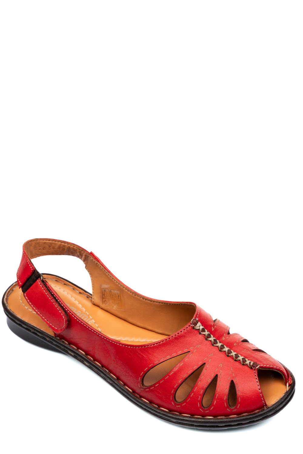SANDALE ROSII PIELE NATURALA 1950AKA